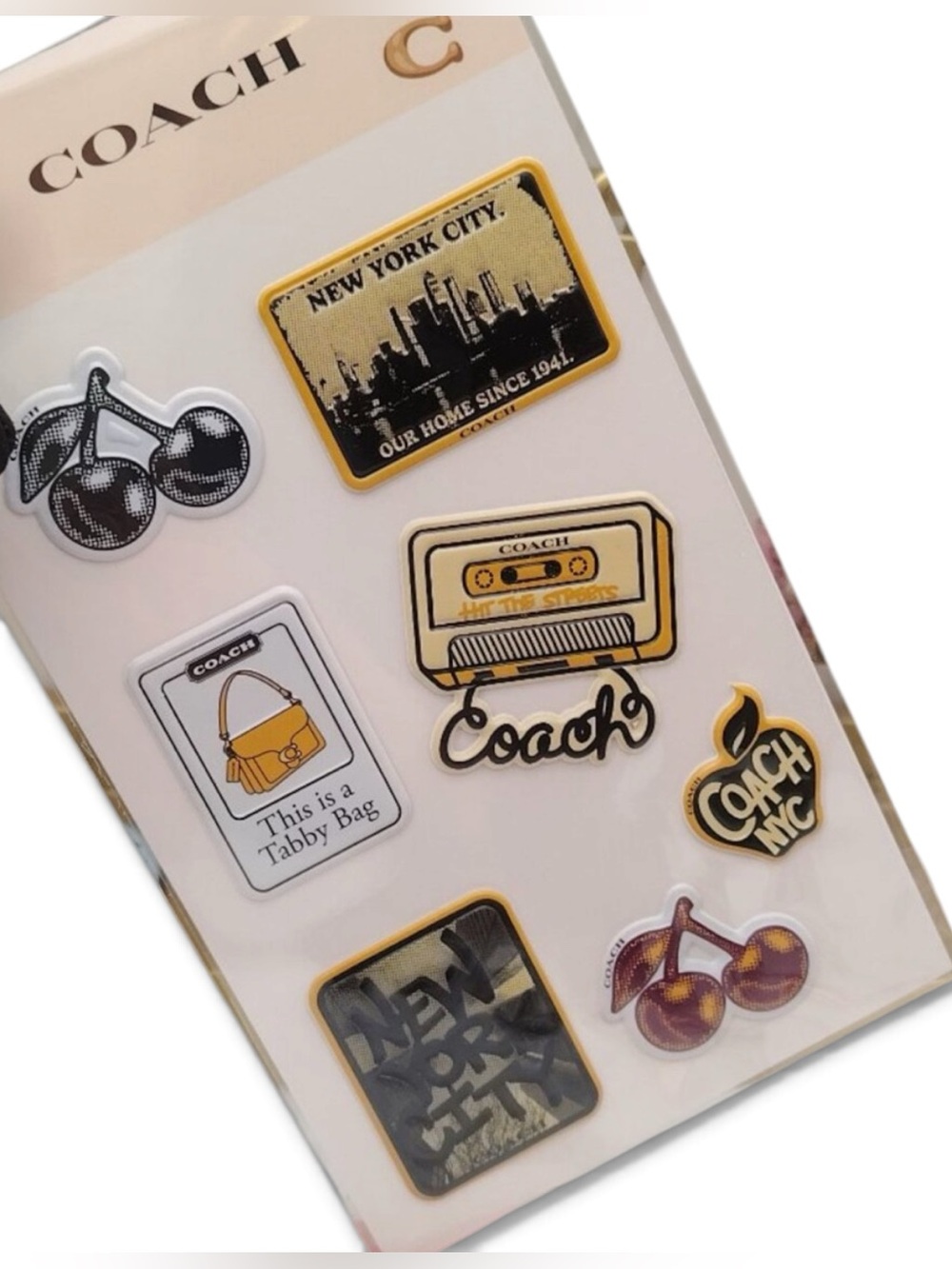 Coming soon Coach puffy sticker set NEW
